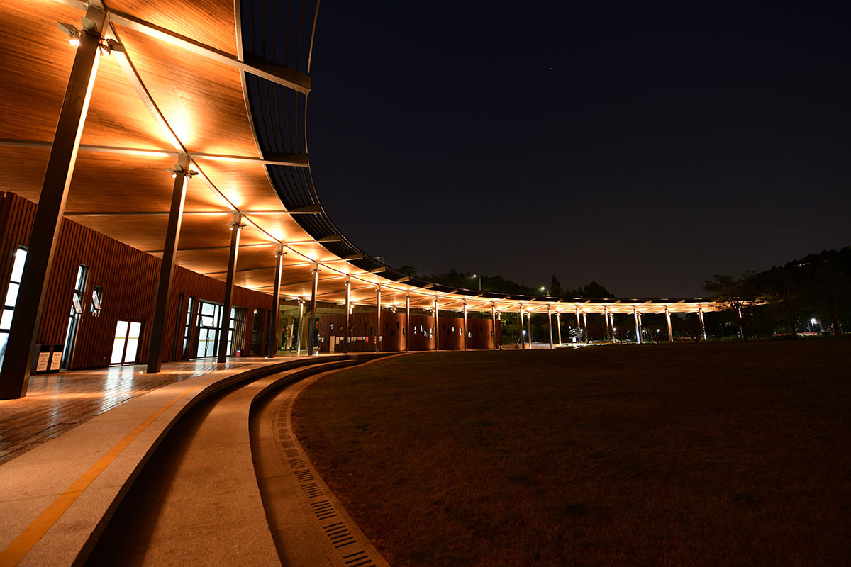 佛山市三山森林公园重点景观夜景亮化工程 - 山东济南夜景照明工程,楼