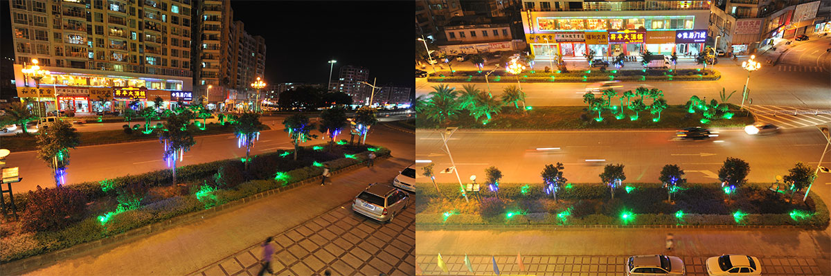 广东河源市市政建筑灯光工程设计落地实景